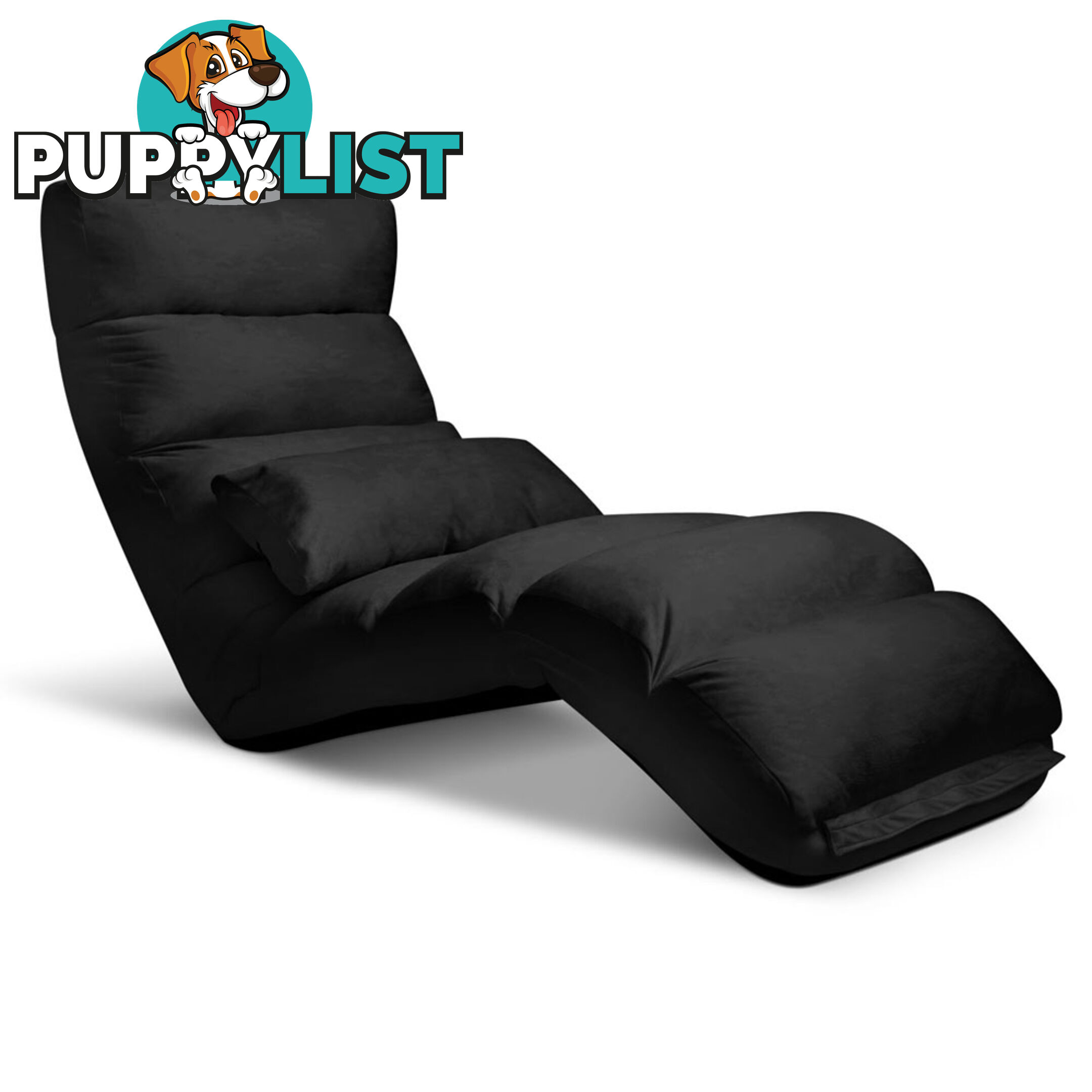 Lounge Sofa Chair - 75 Adjustable Angles _ Black