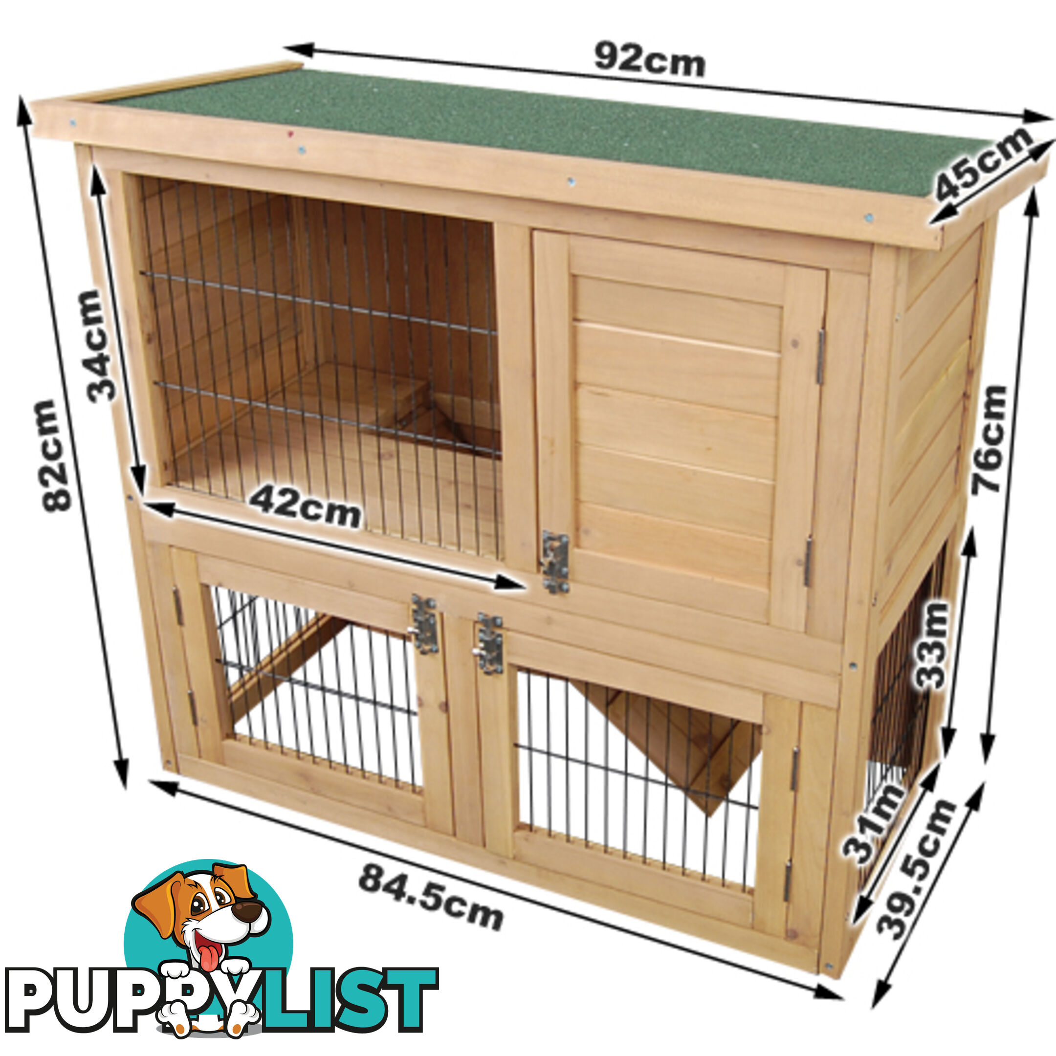 Double Storey Rabbit Hutch