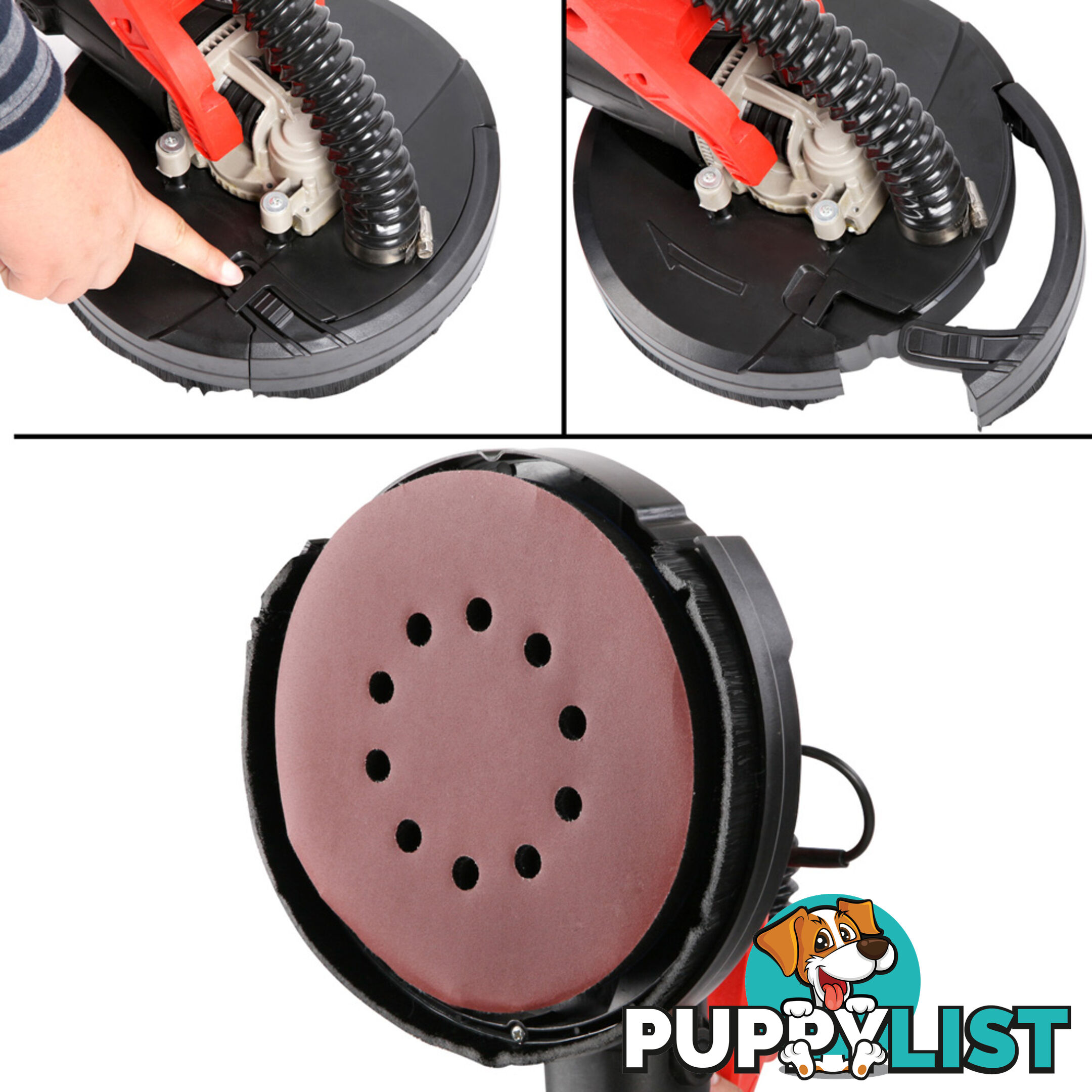 Industrial Drywall Sander with LED Light