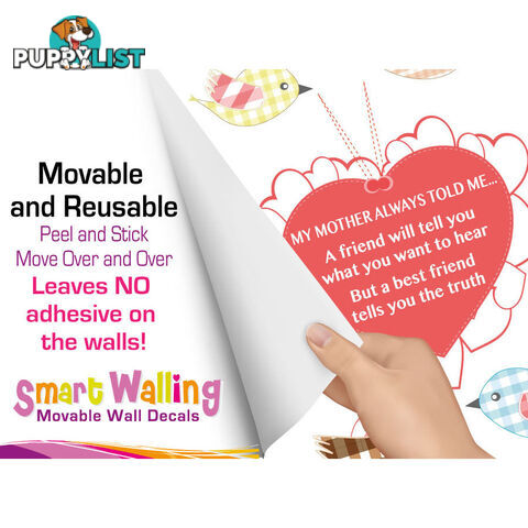 Large Size My Mother Told Me Wall Sticker Quotes - Totally Movable