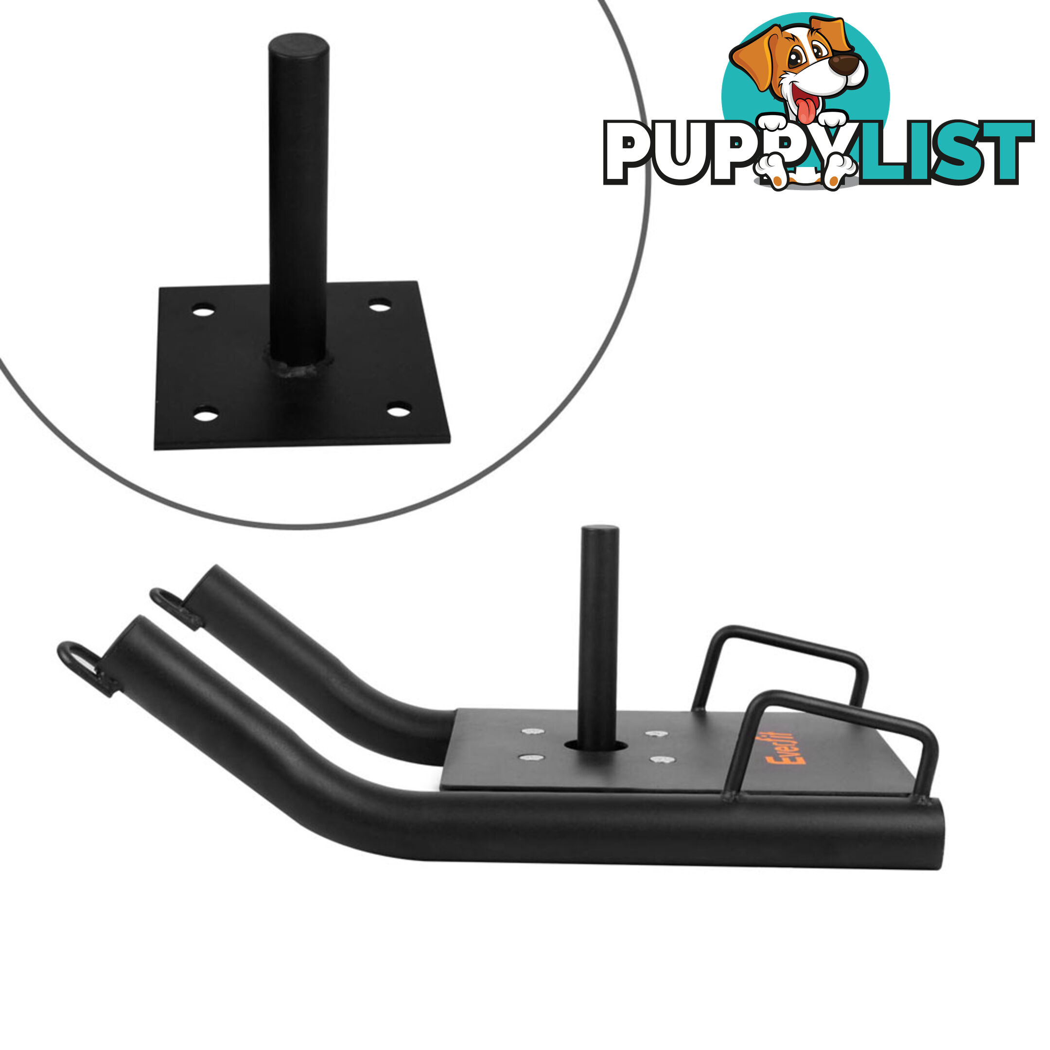 Fitness Power Sled Black