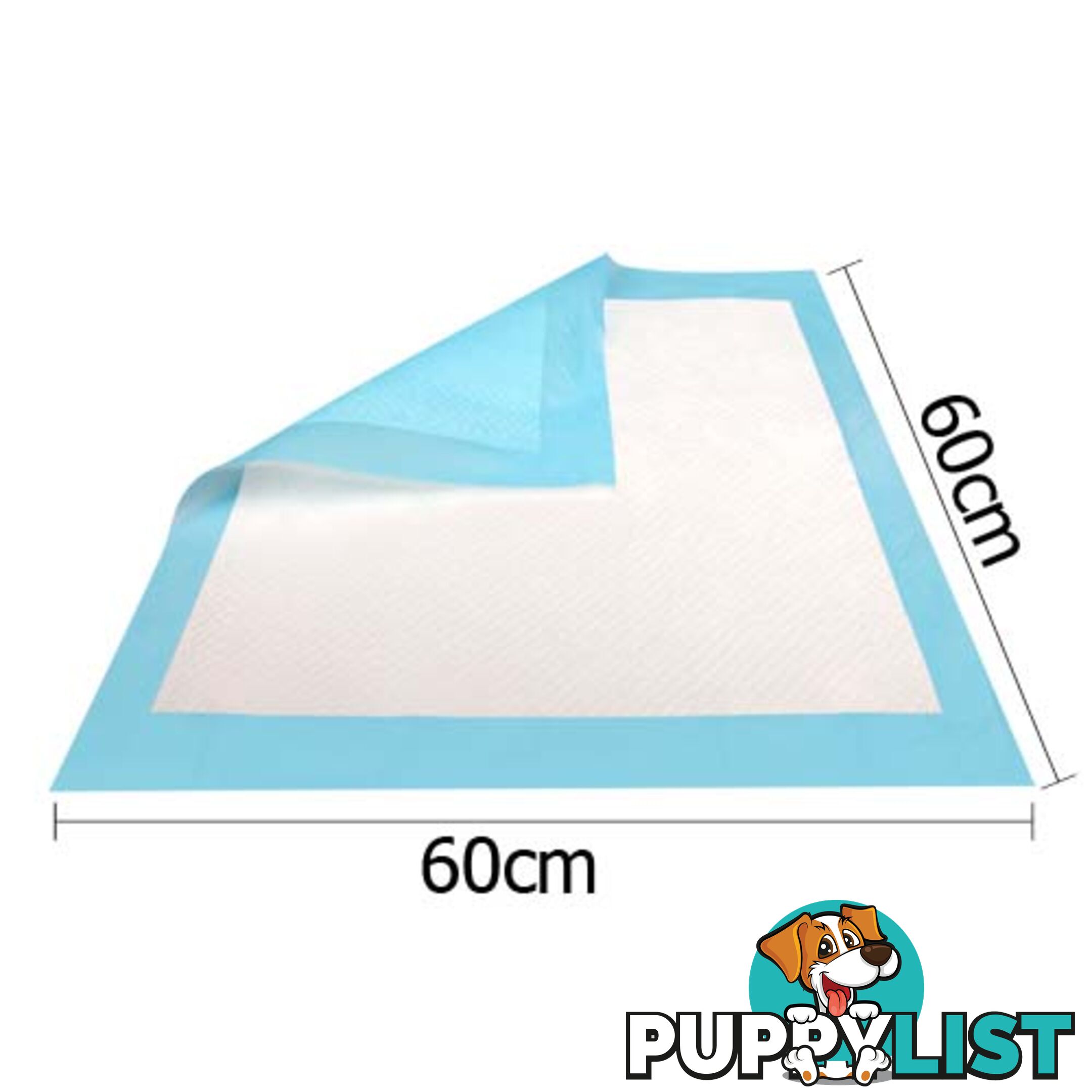 50 Puppy Pet Dog Toilet Training Pads Blue