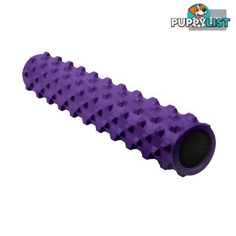 Yoga Gym Pilates EVA Stick Foam Roller Purple 79 x 13cm