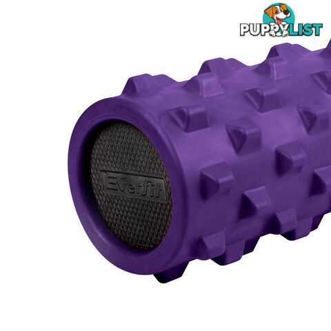 Yoga Gym Pilates EVA Stick Foam Roller Purple 79 x 13cm