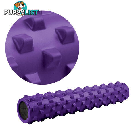 Yoga Gym Pilates EVA Stick Foam Roller Purple 79 x 13cm