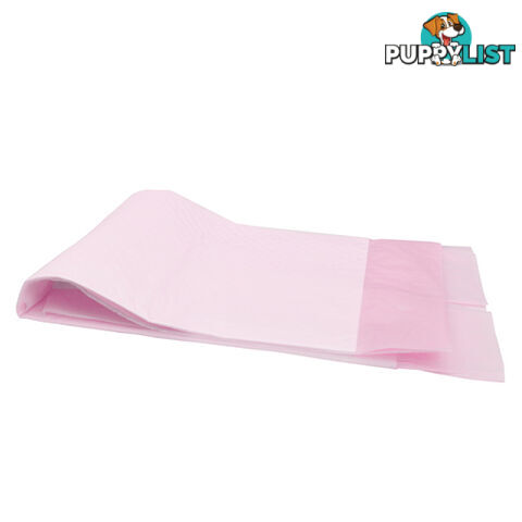 50 Puppy Pet Dog Toilet Training Pads Pink