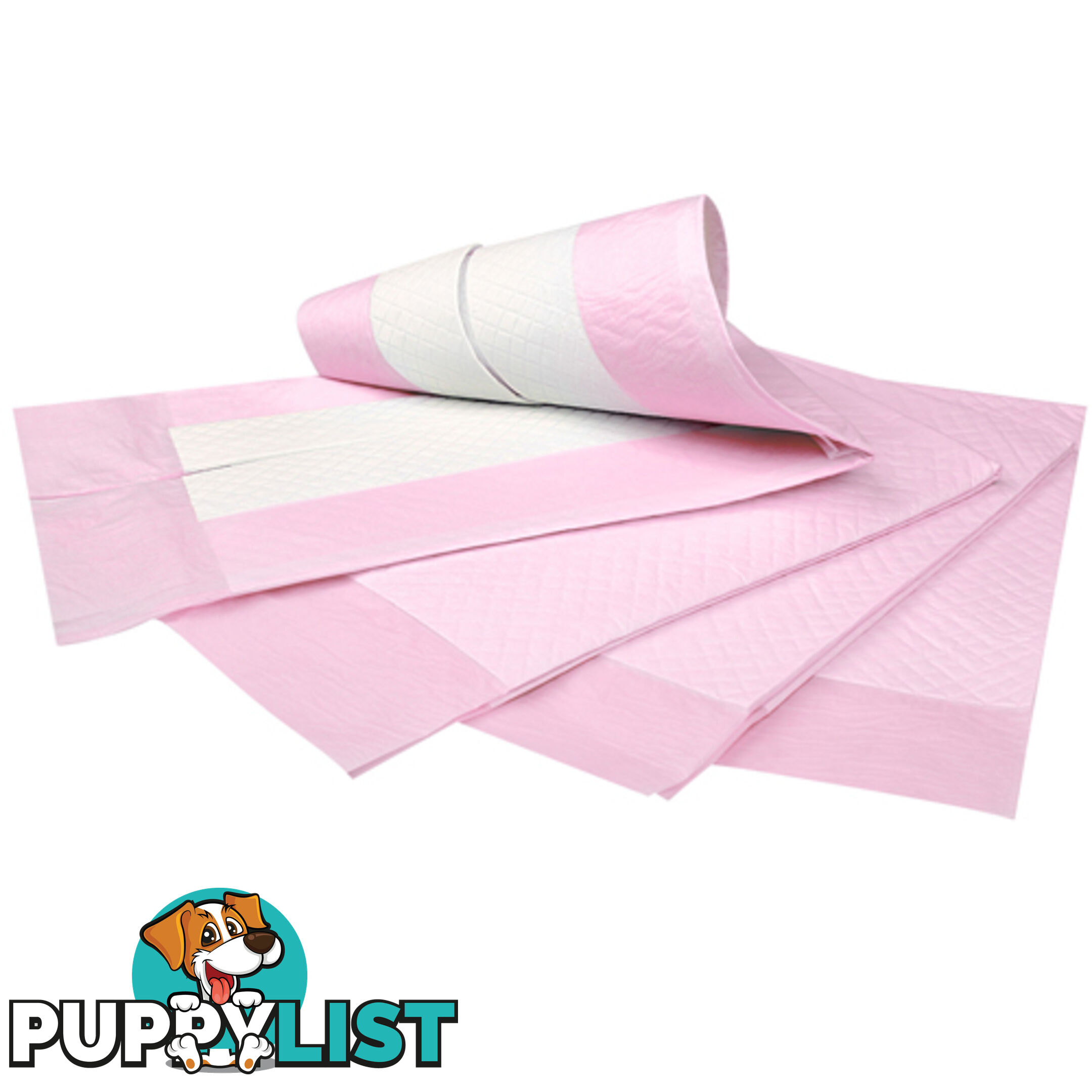 50 Puppy Pet Dog Toilet Training Pads Pink