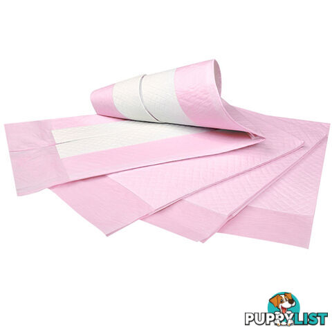 50 Puppy Pet Dog Toilet Training Pads Pink