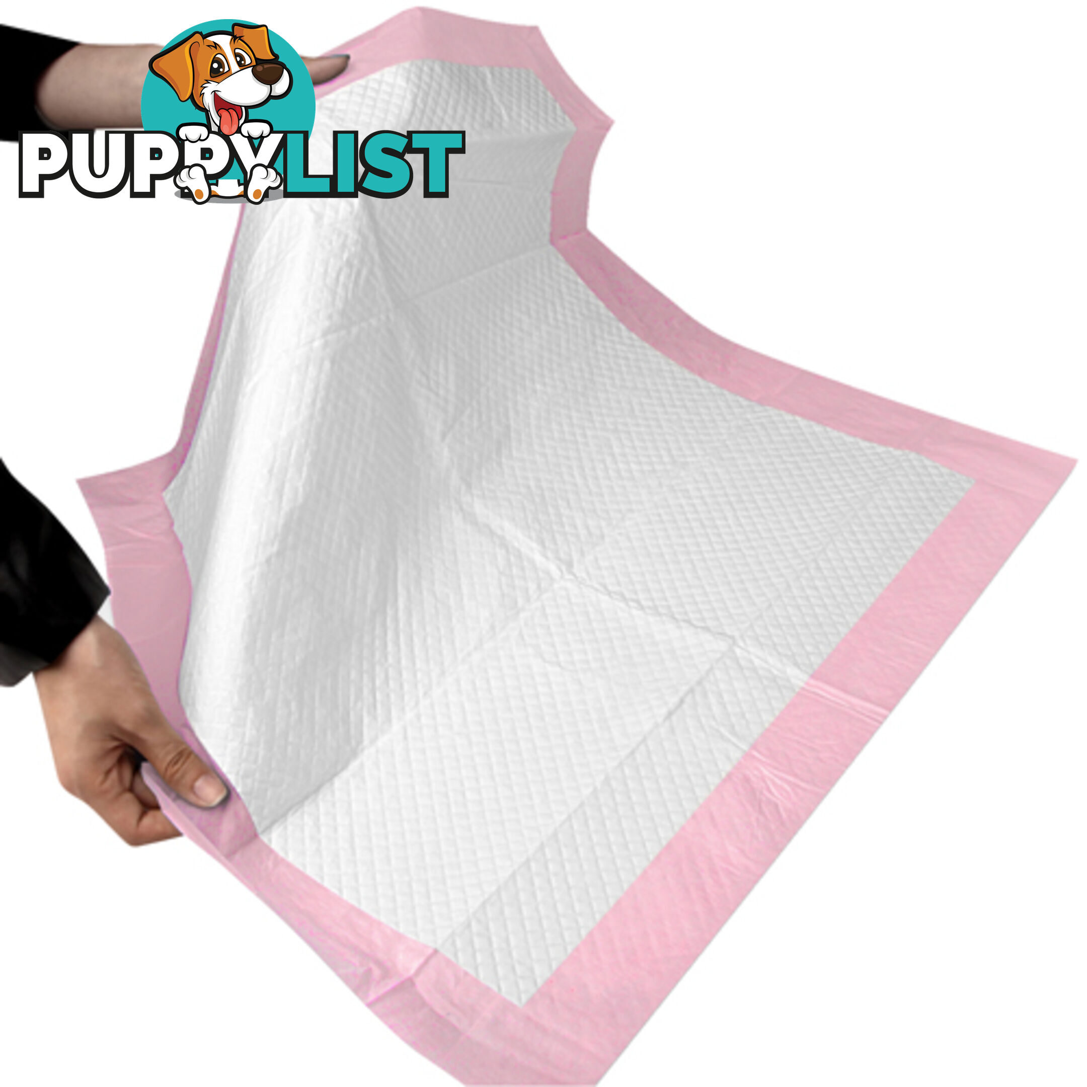 50 Puppy Pet Dog Toilet Training Pads Pink