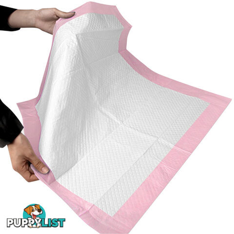 50 Puppy Pet Dog Toilet Training Pads Pink