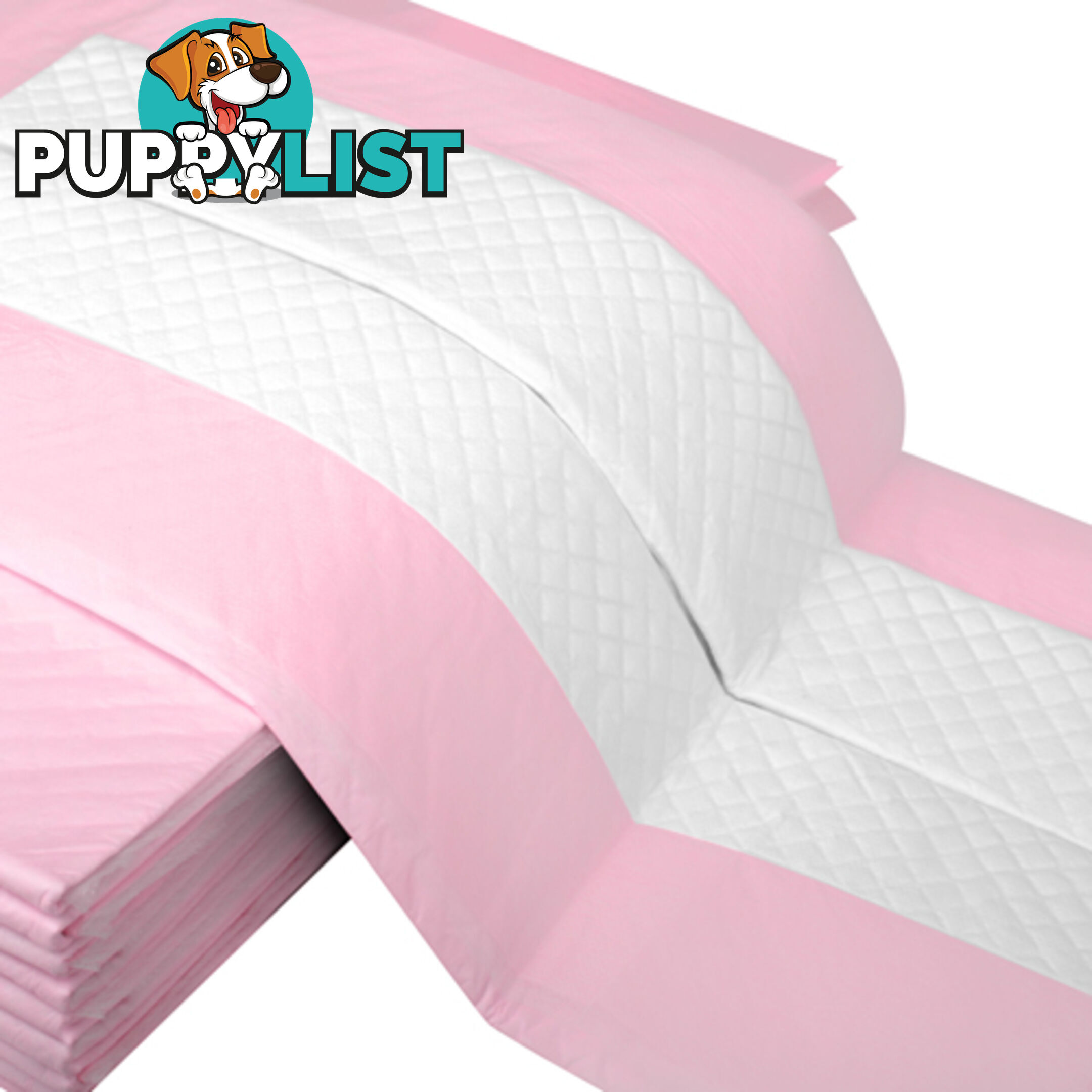 50 Puppy Pet Dog Toilet Training Pads Pink