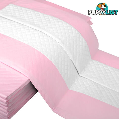 50 Puppy Pet Dog Toilet Training Pads Pink