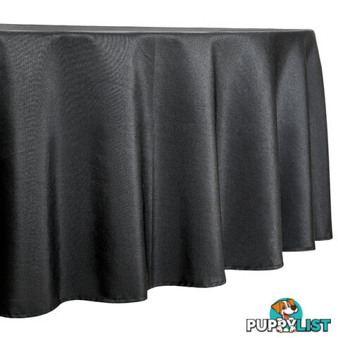 4 Pcs Wedding Table Cloth Round 229cm Black