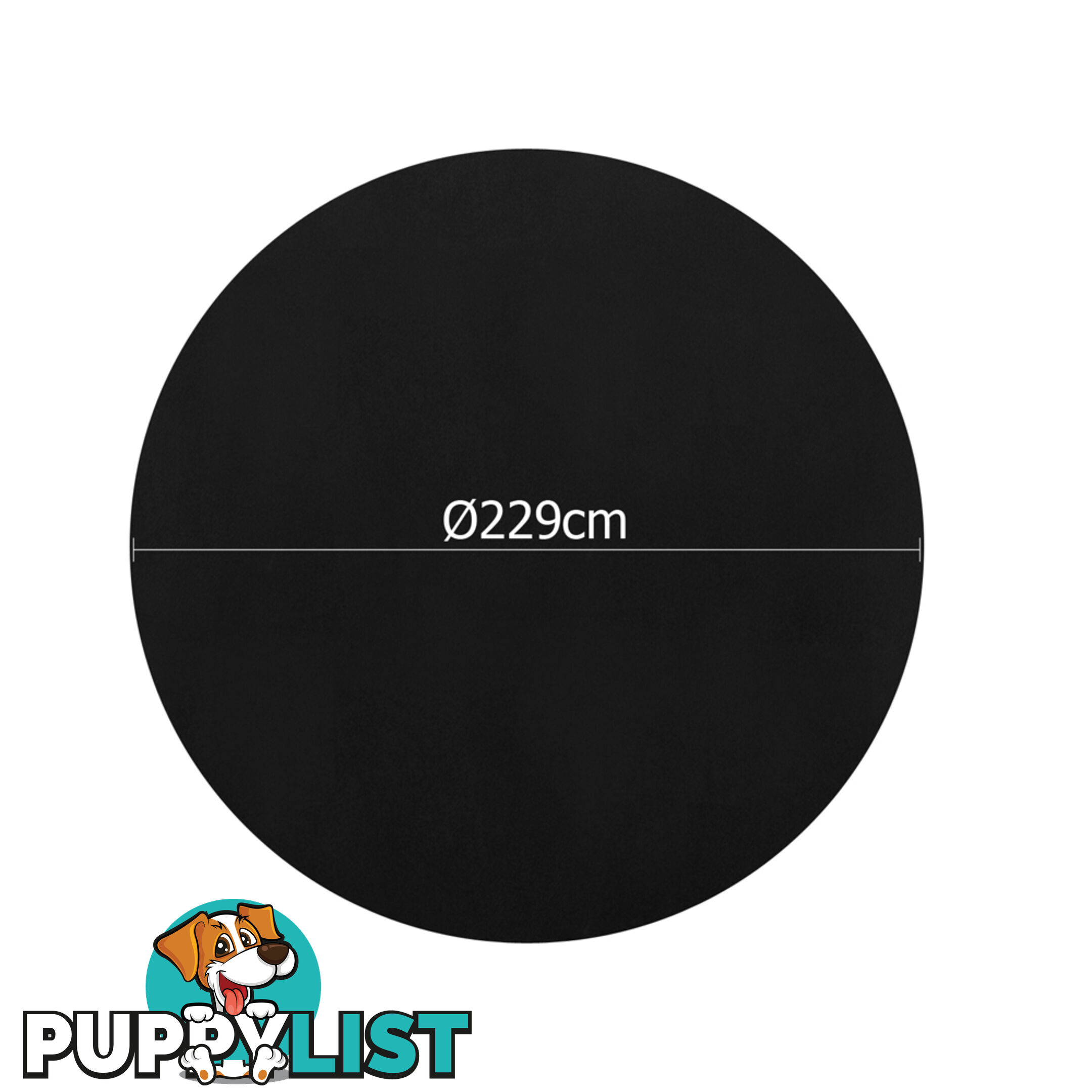 4 Pcs Wedding Table Cloth Round 229cm Black