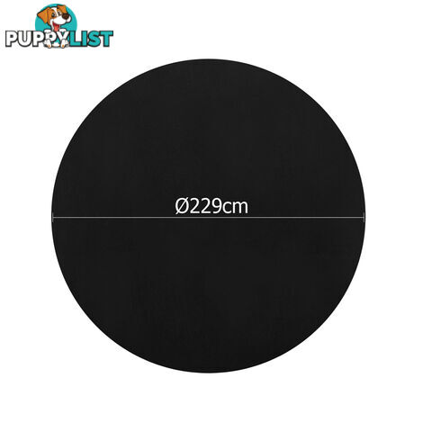 4 Pcs Wedding Table Cloth Round 229cm Black