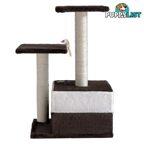 Cat Scratching Poles Post Furniture Tree 70cm White Dark Grey