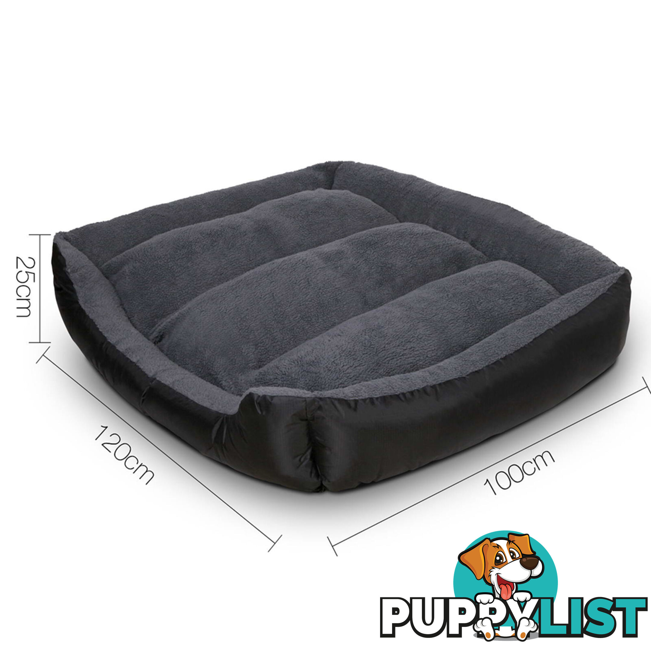 Waterproof Fleece Lined Dog Bed - XXLarge