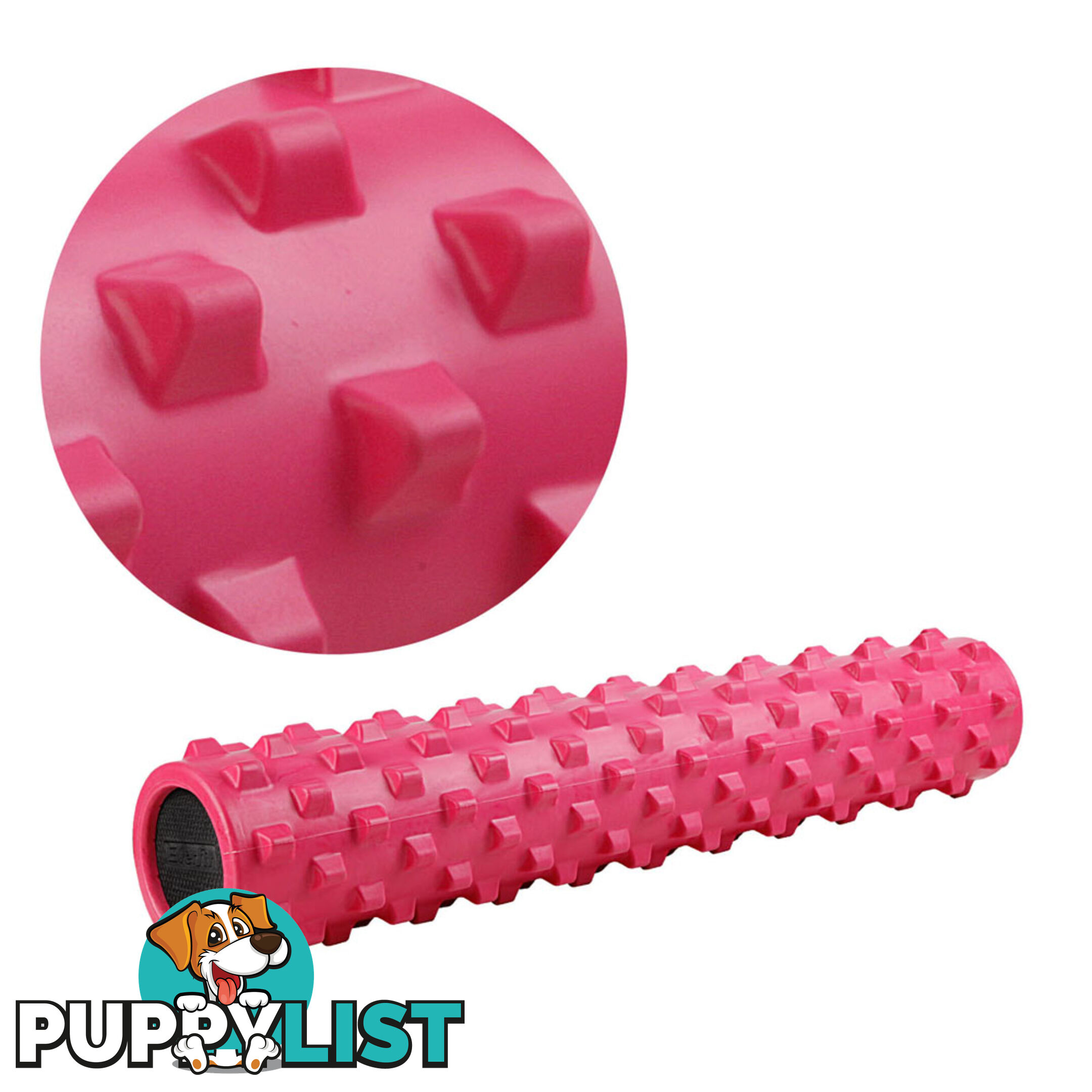 Yoga Gym Pilates EVA Stick Foam Roller Pink 79 x 13cm