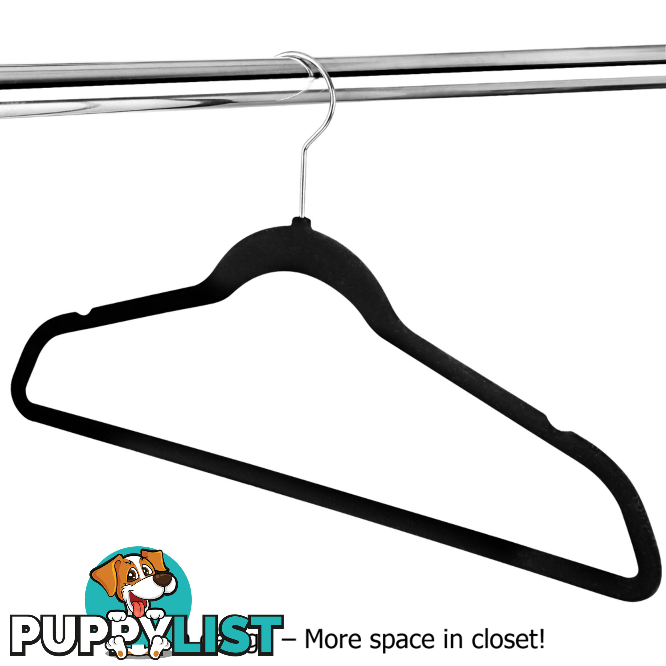 Set of 50 Velvet Coat Hangers