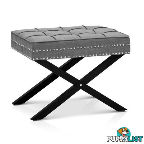 Seat Footstool Bench Stool - Grey