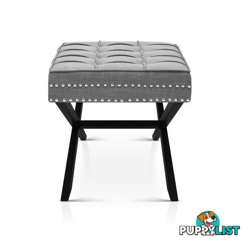 Seat Footstool Bench Stool - Grey