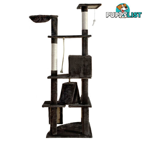 Cat Scratching Poles Post Furniture Tree 193cm Dark Grey