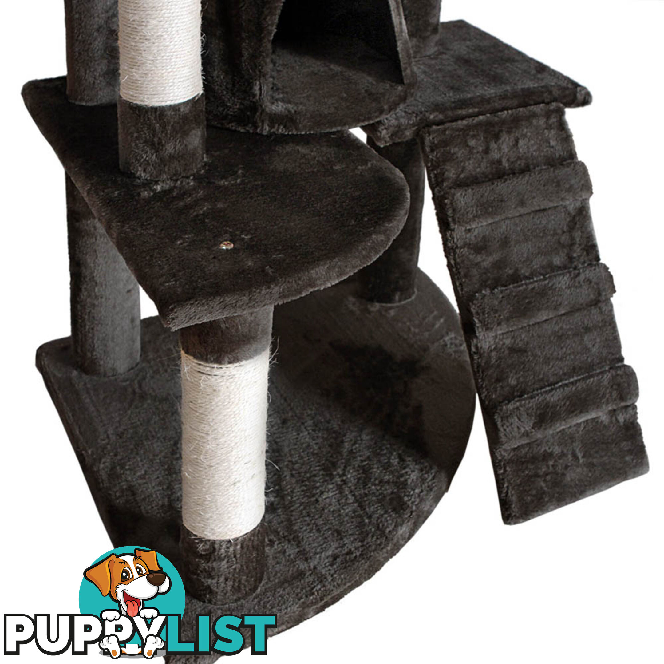 Cat Scratching Poles Post Furniture Tree 193cm Dark Grey