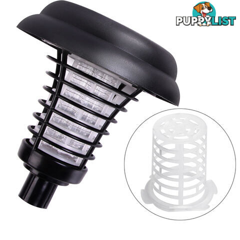 Set of 4 LED Solar Powered Bug Zapper Garden Light