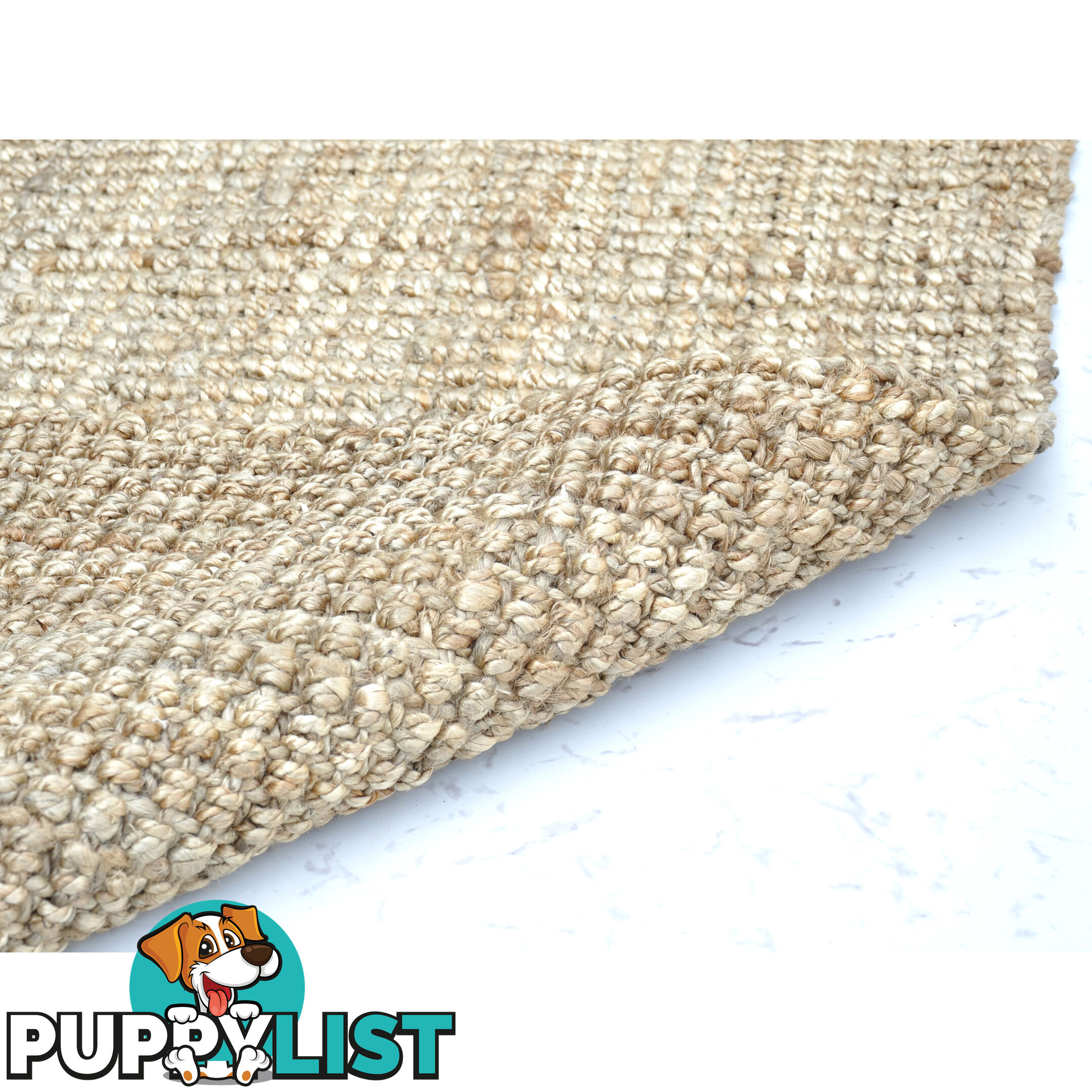 Boculle Thick Jute Rug Natural Jute 190x290cm