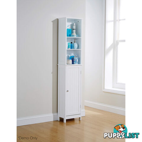 Grace Tall Cupboard in WHITE