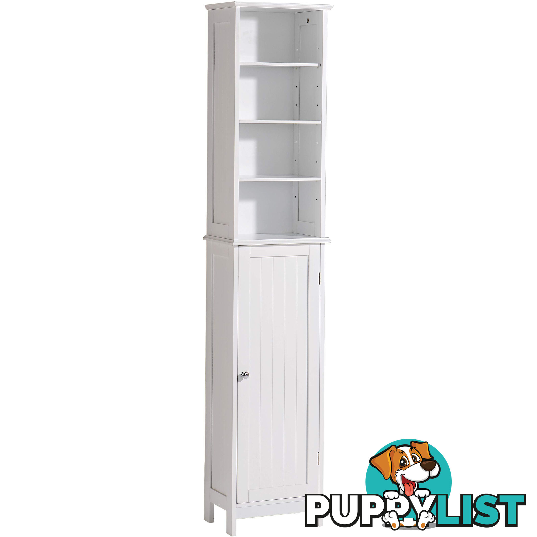 Grace Tall Cupboard in WHITE