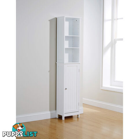 Grace Tall Cupboard in WHITE