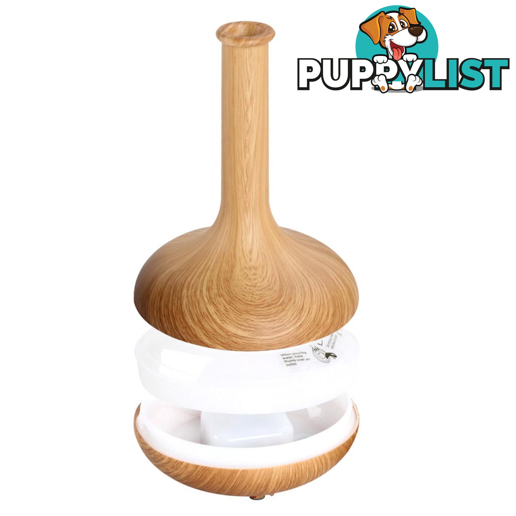 160ml 4-in-1 Aroma Diffuser Light Wood