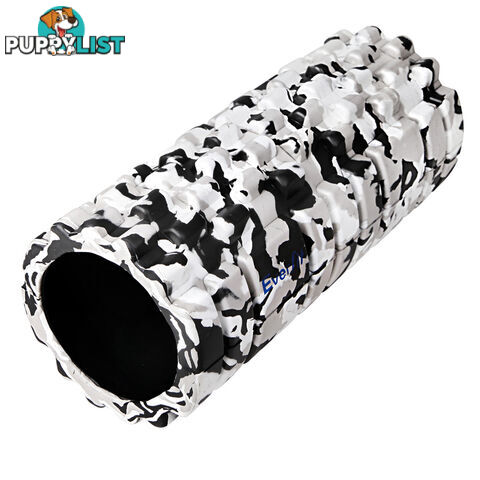 Yoga Gym Pilates EVA Stick Foam Roller Grey 33 x 14cm