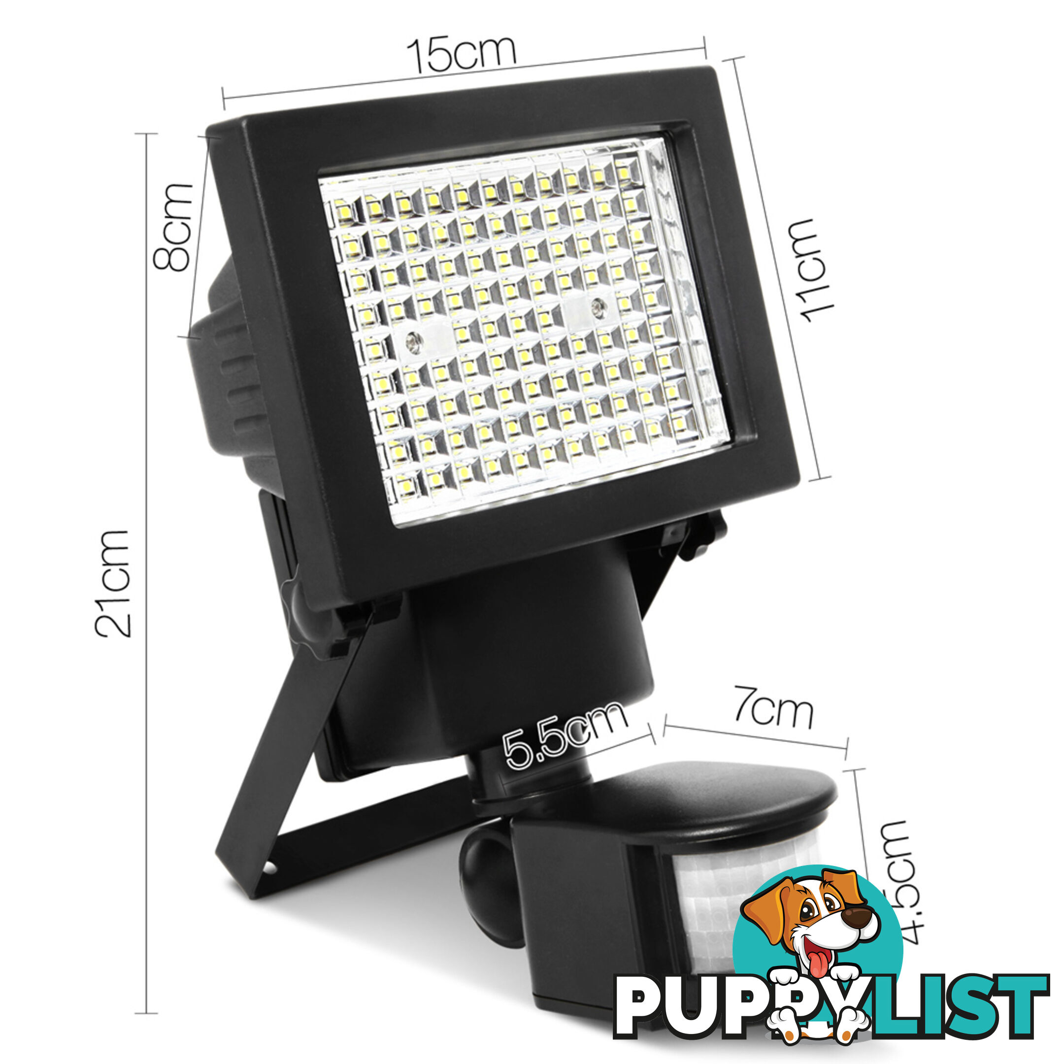 Set of 2  100 LED Solar Sensor Light