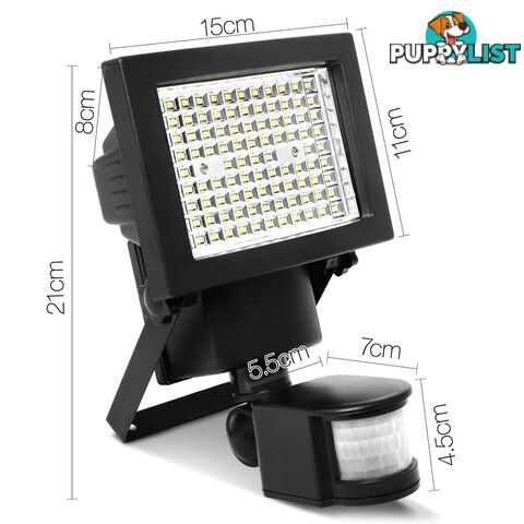 Set of 2  100 LED Solar Sensor Light