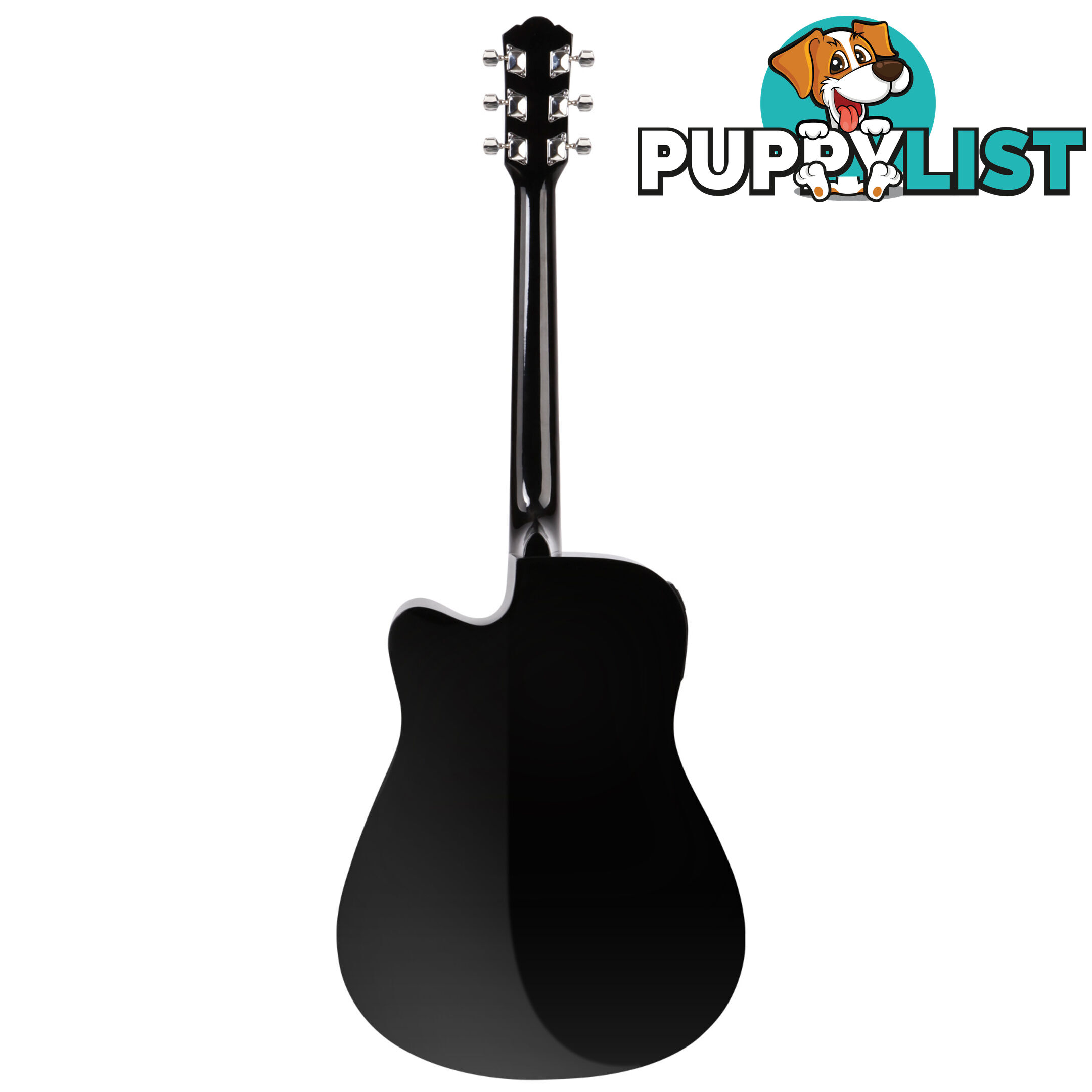 41" 5- Band EQ Electric Acoustic Guitar Full Size Black