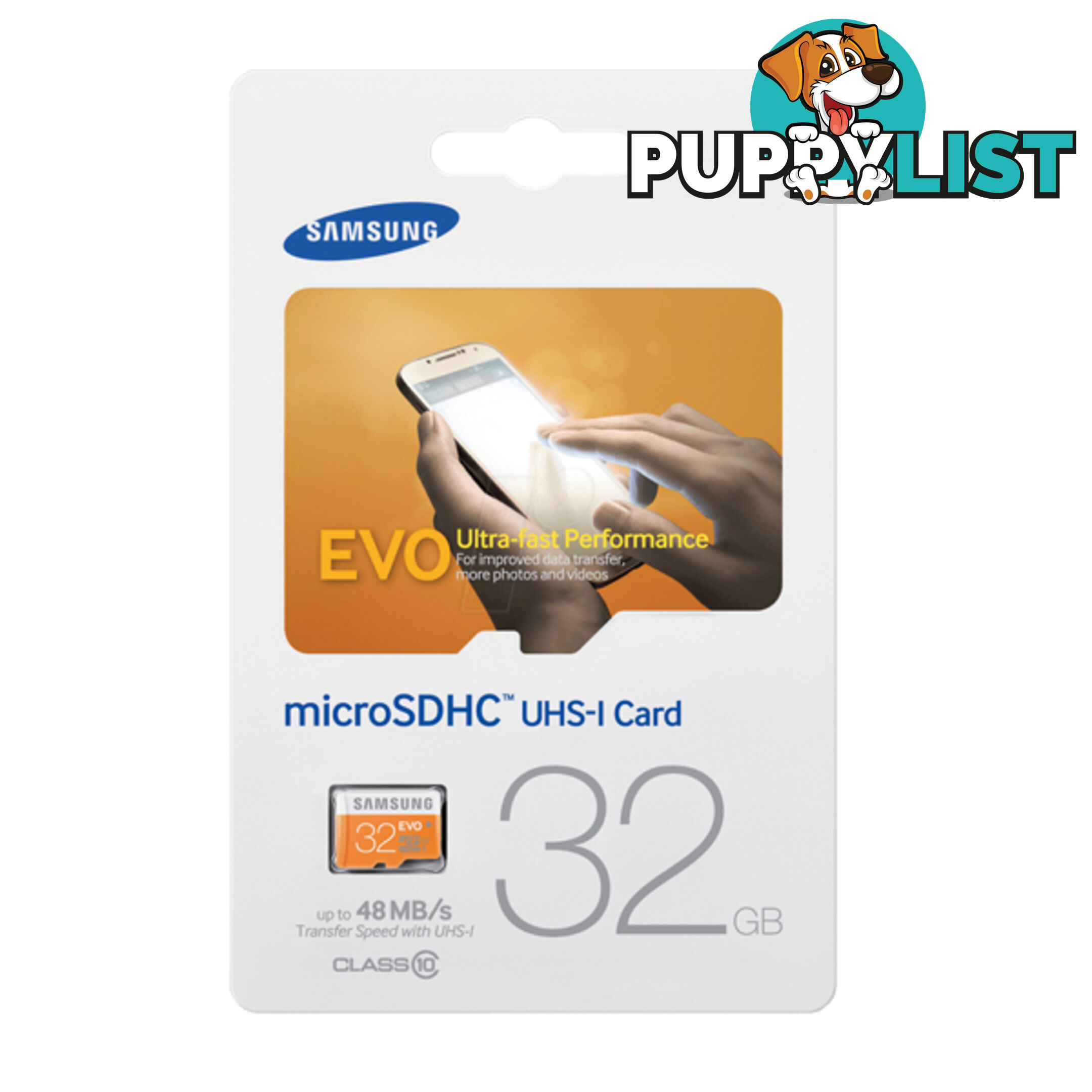 SAMSUNG 32GB MicroSDHC EVO CLASS10 UHS Upto 48MB/s (MB-MP32D)