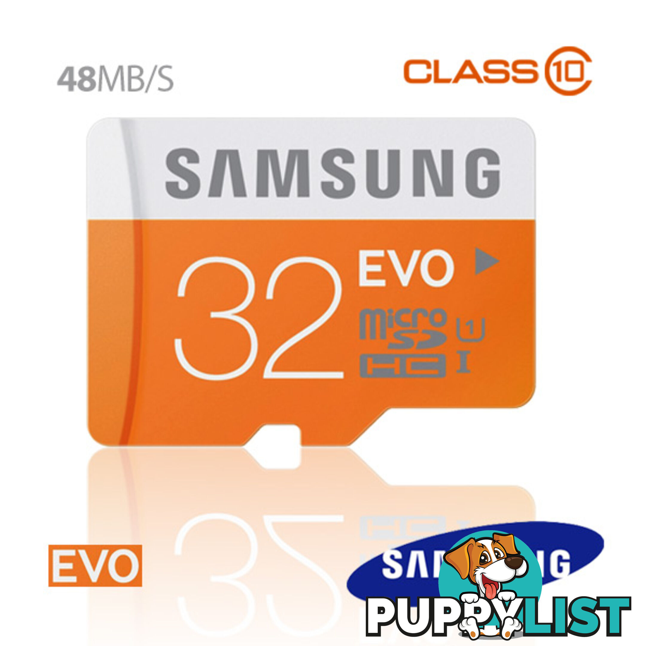 SAMSUNG 32GB MicroSDHC EVO CLASS10 UHS Upto 48MB/s (MB-MP32D)