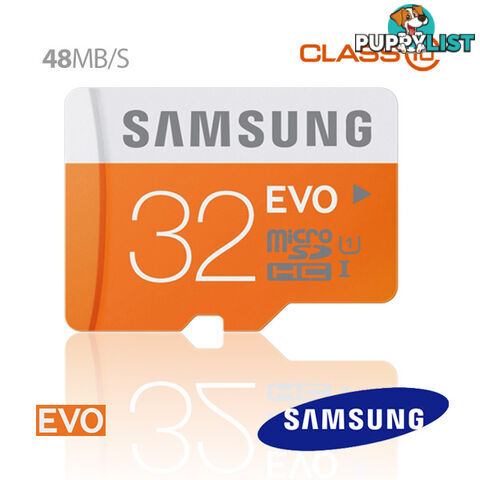 SAMSUNG 32GB MicroSDHC EVO CLASS10 UHS Upto 48MB/s (MB-MP32D)