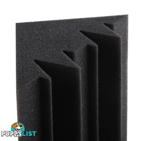 Set of 20 Studio Corner Bass Trap Acoustic Foam Black