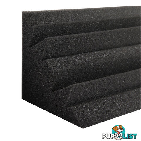 Set of 20 Studio Corner Bass Trap Acoustic Foam Black