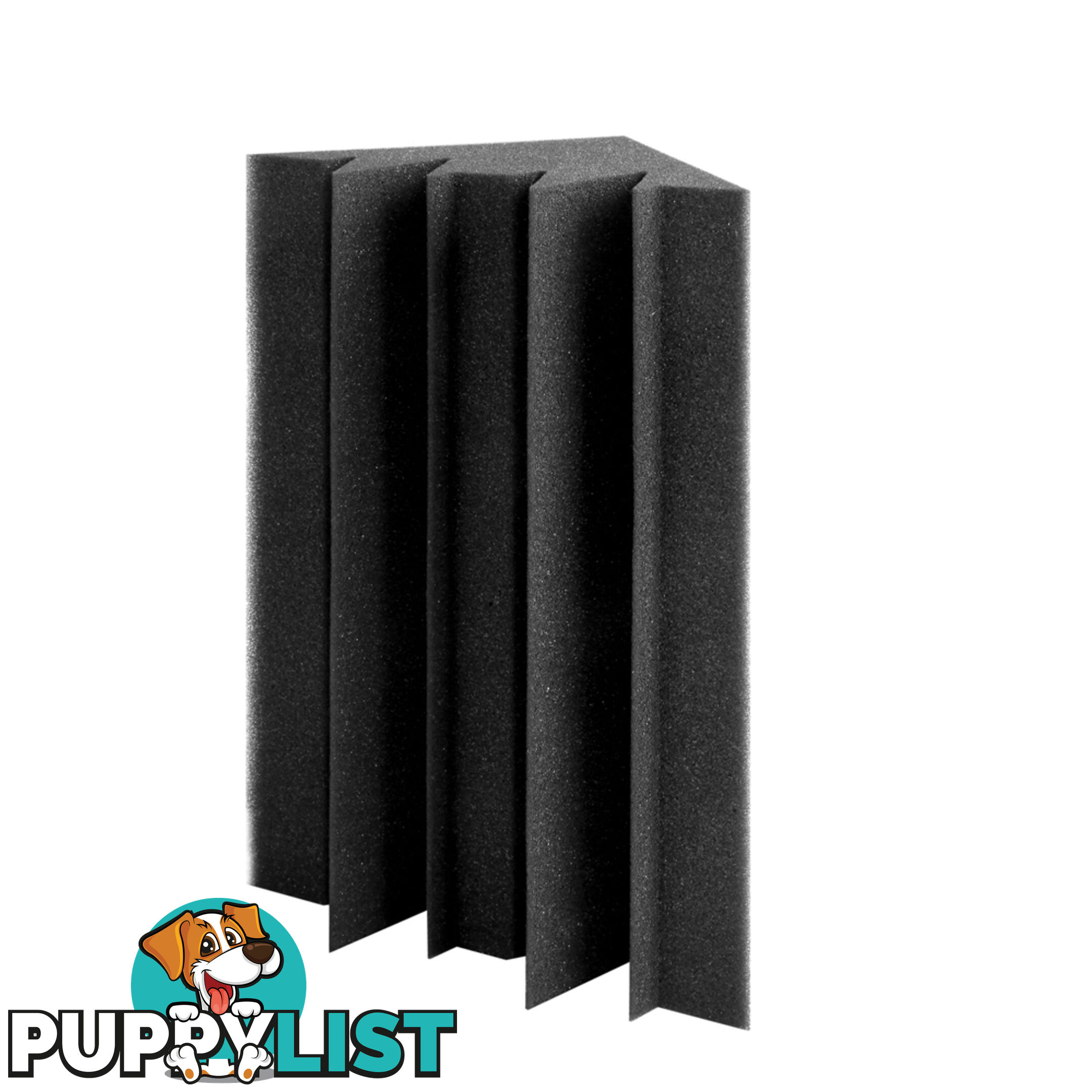 Set of 20 Studio Corner Bass Trap Acoustic Foam Black