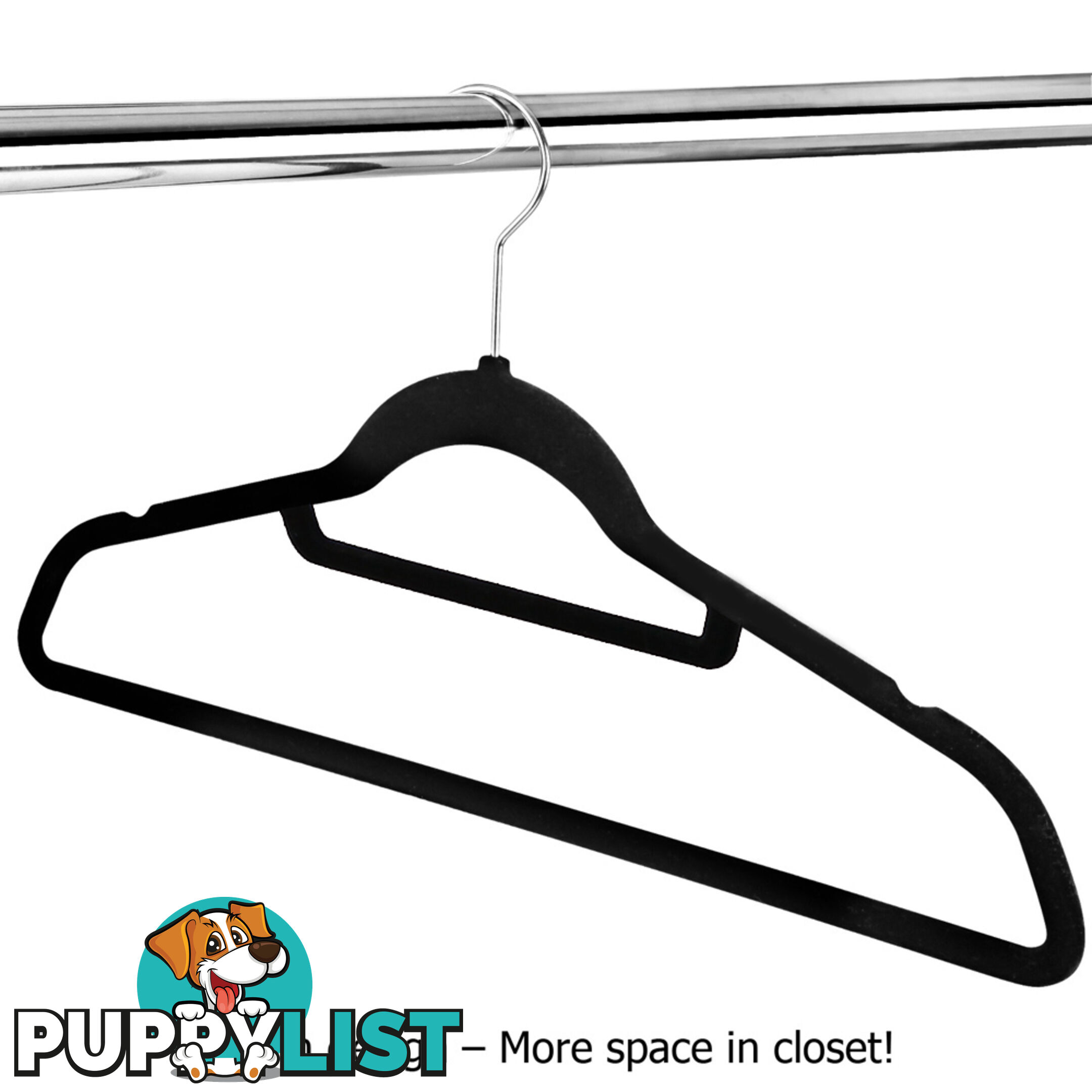 200 Pack Velvet Hangers with Tie Bar