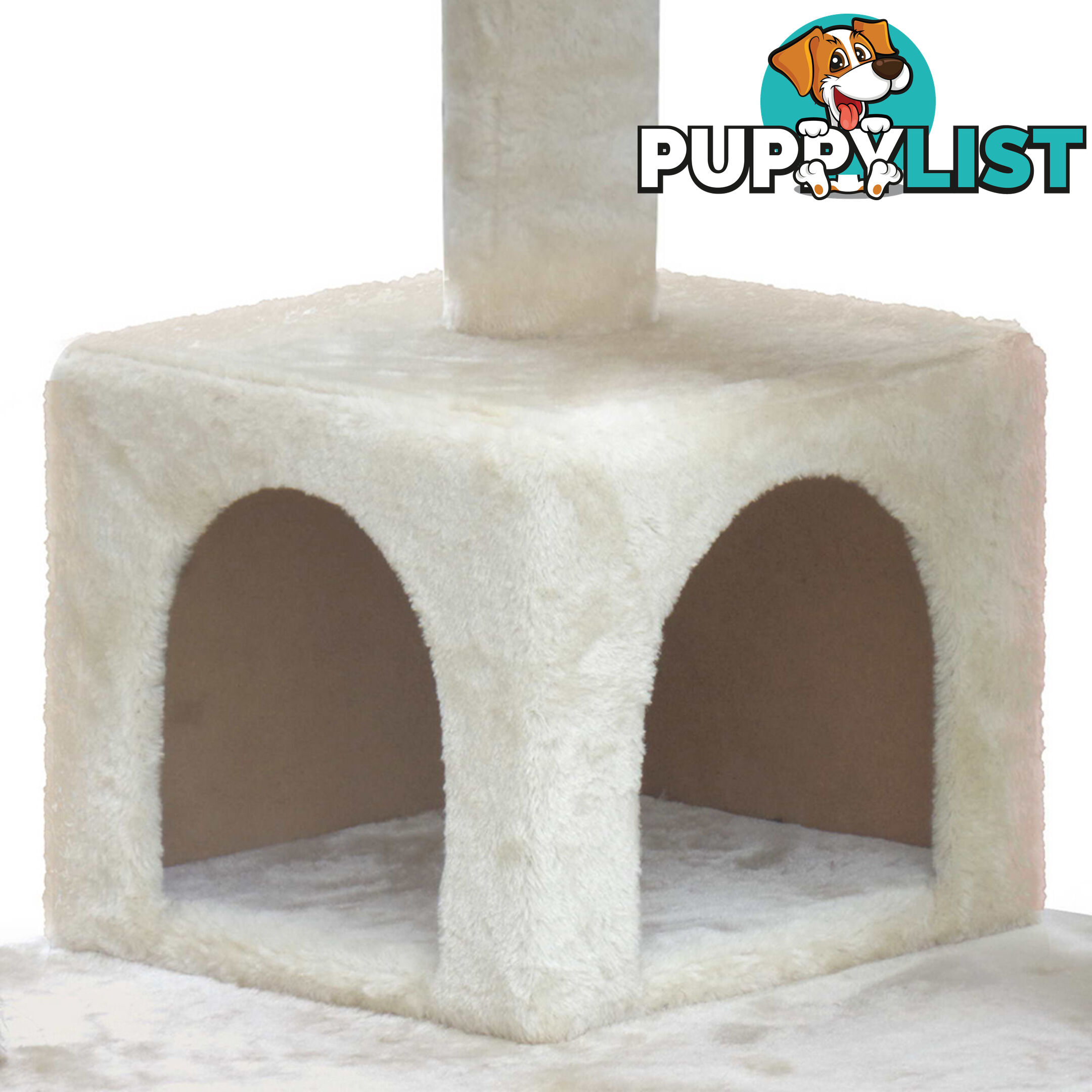 Cat Scratching Post  Tree House Condo 134cm Beige