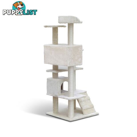 Cat Scratching Post  Tree House Condo 134cm Beige