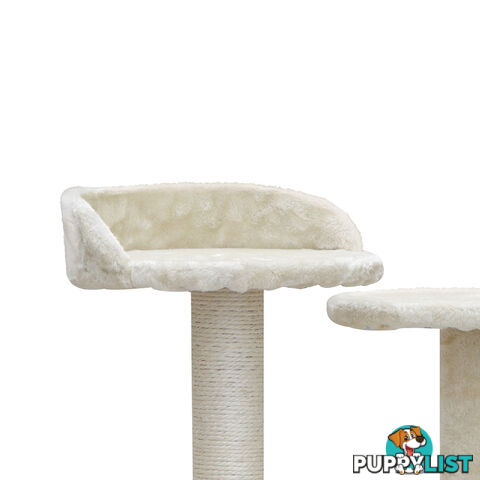 Cat Scratching Post  Tree House Condo 134cm Beige