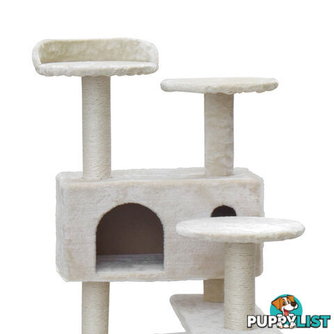 Cat Scratching Post  Tree House Condo 134cm Beige