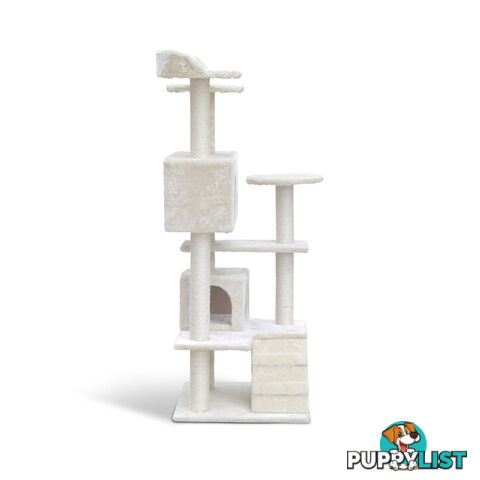 Cat Scratching Post  Tree House Condo 134cm Beige