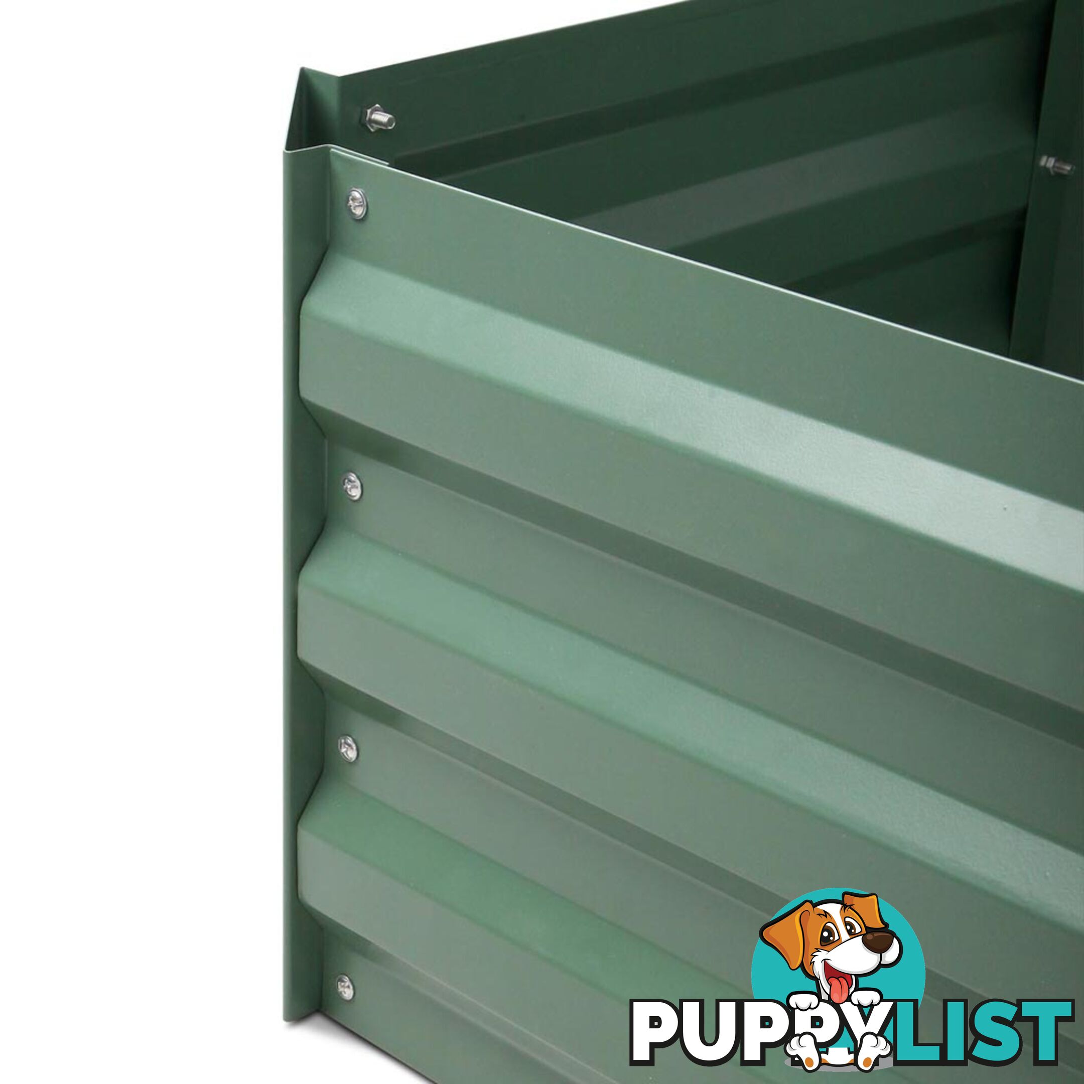 Galvanised Raised Garden Bed - 150 x 90 x 30cm - Green